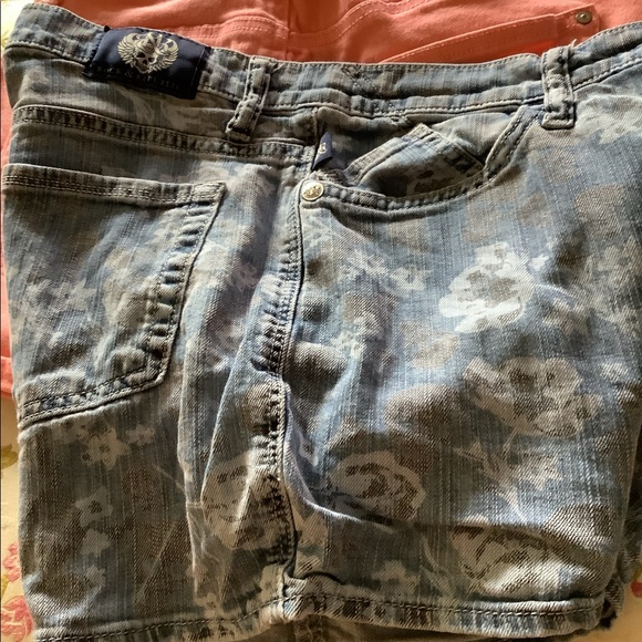 Rock& Republic & No Boundries bundle shorts 2 pair peach high rise & jean - Picture 5 of 14